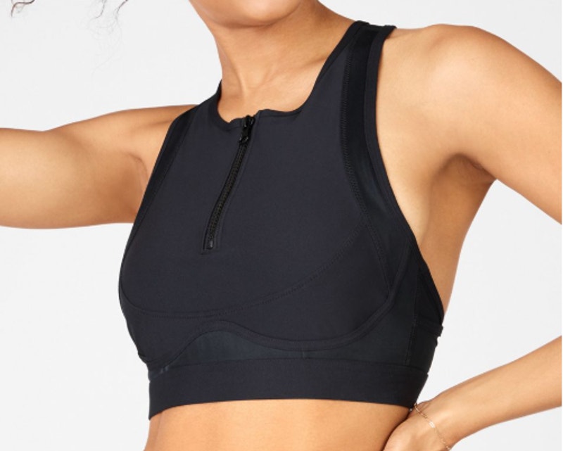 Fabletics Blare Zip Front High Impact Sports Bra Women's Large